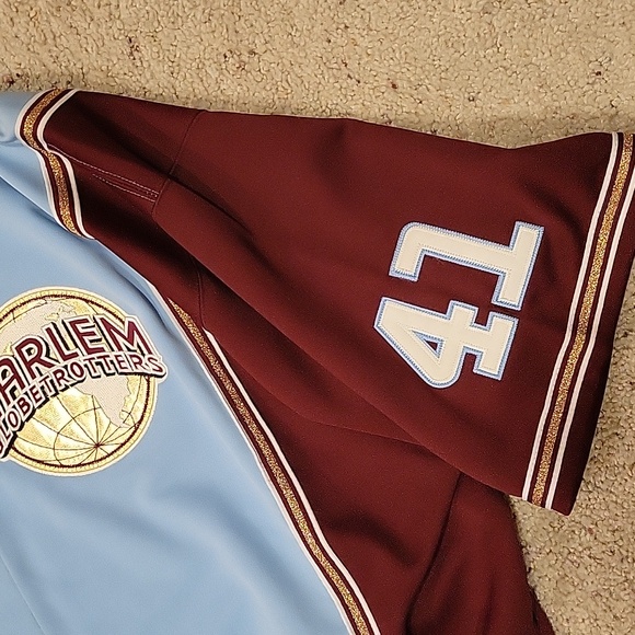 VINTAGE LTD EDITION NWT New Platinum FUBU Harlem Globetrotters Warm Up Jersey 3X - Picture 5 of 11